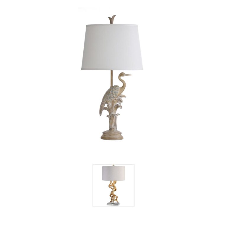 StyleCraft Home Collection Signature Porto Natural Wood Table Lamp