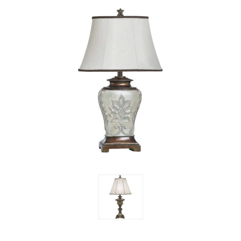 StyleCraft Home Collection Magonia Coastal Table Lamp with Antique Gold Accents
