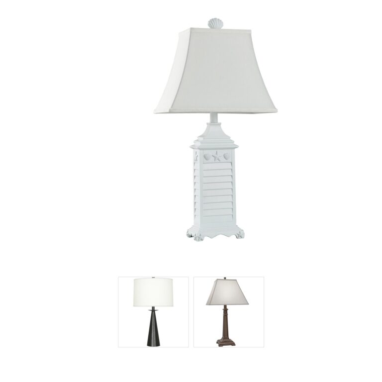 StyleCraft Home Collection Signature White of Monterey Poly Table Lamp