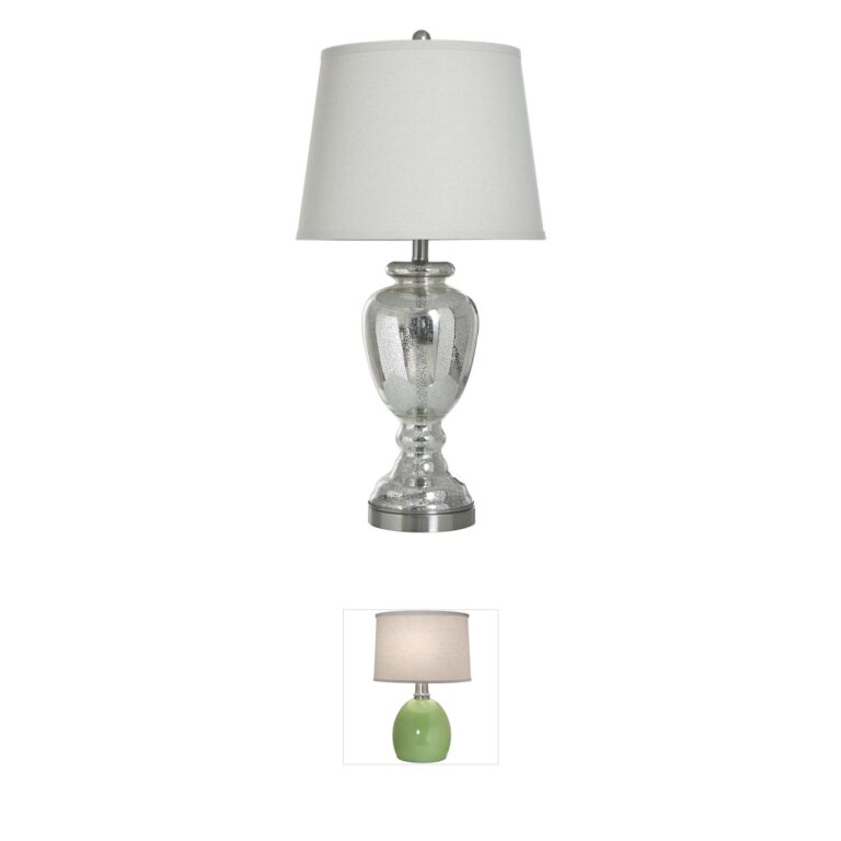 StyleCraft Home Collection Northbay Mercury Glass Table Lamp
