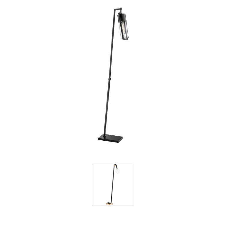 Lite Source Norman Black Metal Floor Lamp