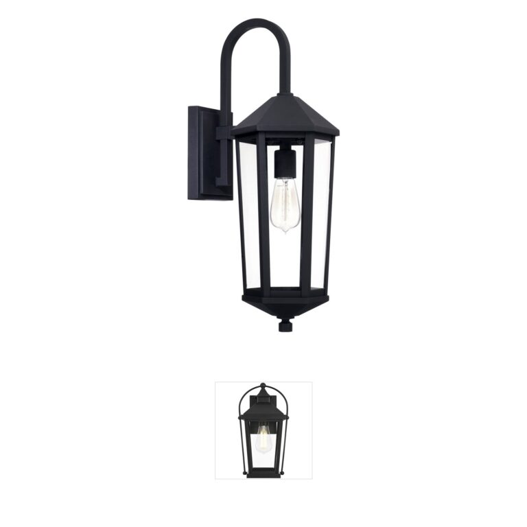 Capital Lighting Ellsworth Black Outdoor Wall Lantern