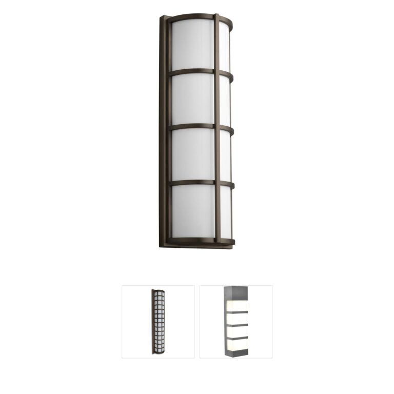 Oxygen Lighting Leda Stainless Steel Outdoor Wall Light
