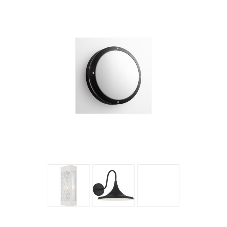 Oxygen Lighting Regio Black Aluminum LED Outdoor Sconce