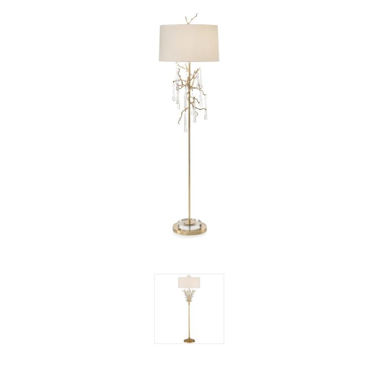 John-Richard Crystal 70-Inch Acrylic Drip Floor Lamp