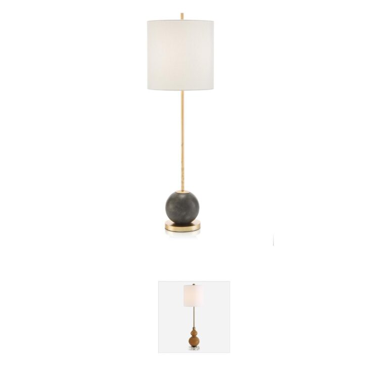 John-Richard Concrete Collection Sphere Buffet Lamp