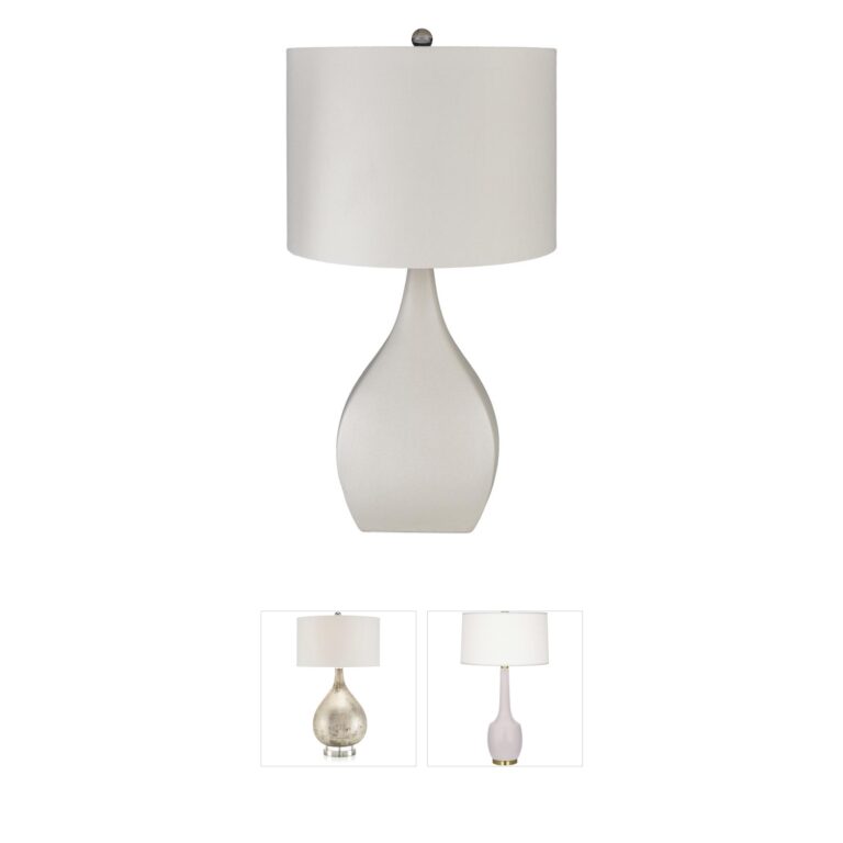 Surya Hinton Ceramic Table Lamp - Off-White