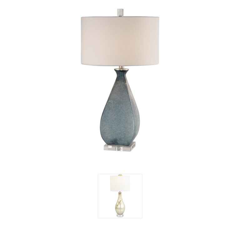 Uttermost Atlantica Acid Etched Glass Table Lamp