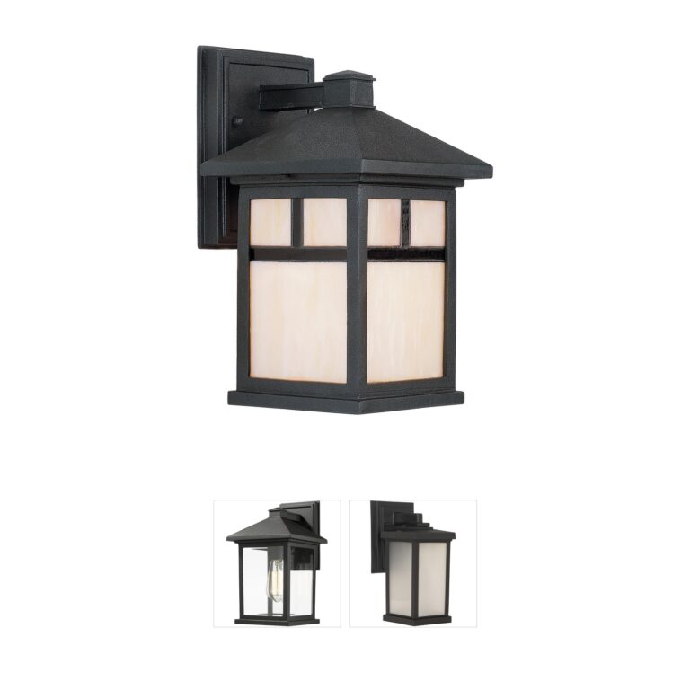 Forte Lighting Signature Collection Black Aluminum Outdoor Lantern