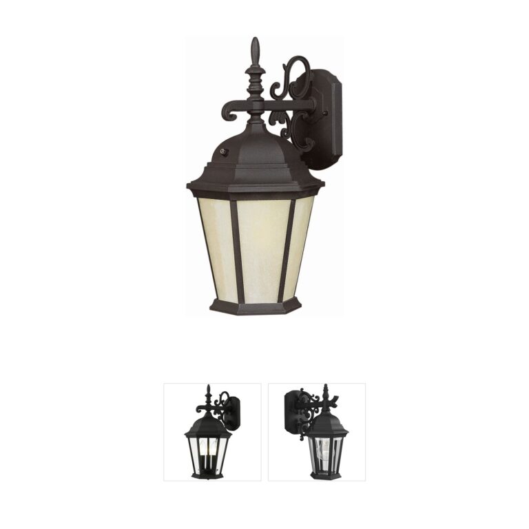 Forte Lighting Signature Collection Black Aluminum Outdoor Wall Lantern