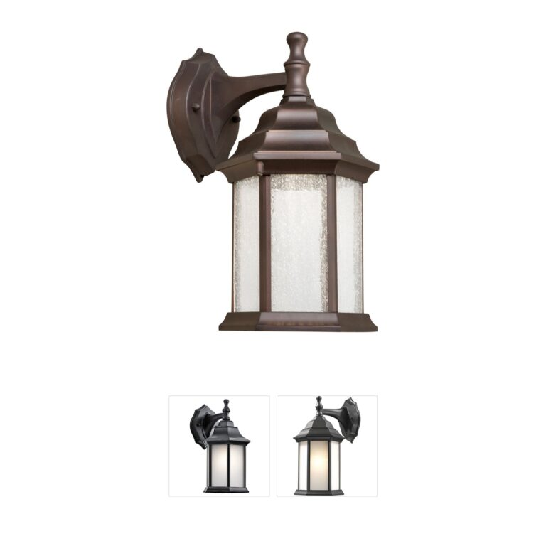 Forte Lighting Signature Collection Antique Bronze LED Outdoor Wall Light