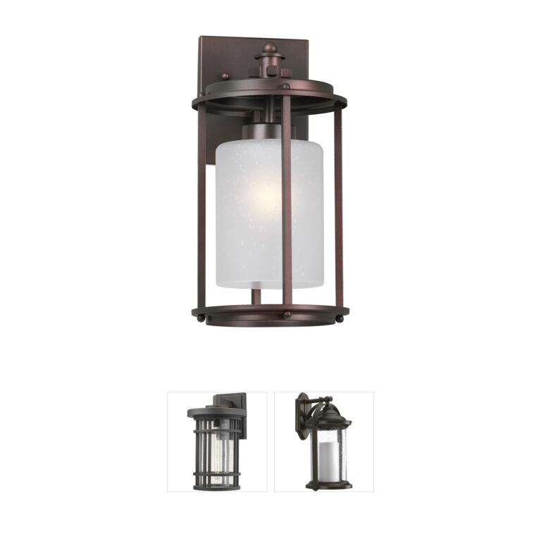 Forte Lighting Signature Collection Antique Bronze Outdoor Wall Light