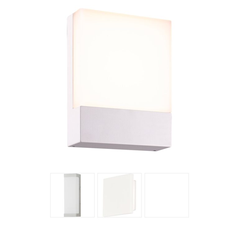 Arnsberg Pecos White LED Outdoor Wall Light