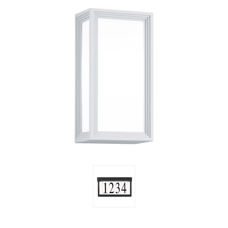 Arnsberg Timok White Outdoor Wall Light