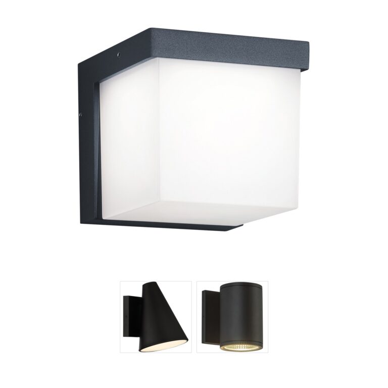 Arnsberg Yangtze Dark Grey LED Outdoor Wall Light