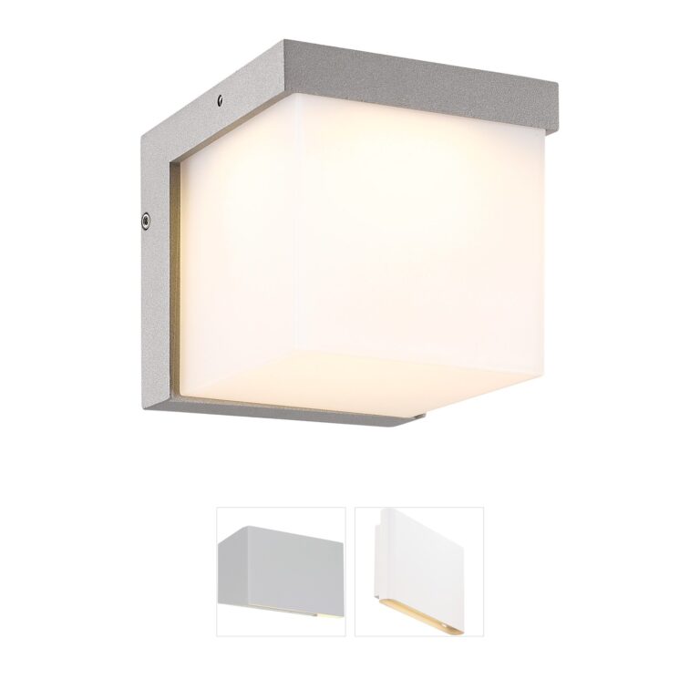 Arnsberg Yangtze Titanium & Light Grey Outdoor LED Wall Light