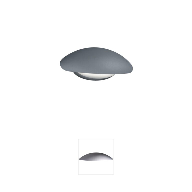 Arnsberg Missouri Titanium & Light Grey Outdoor LED Wall Light