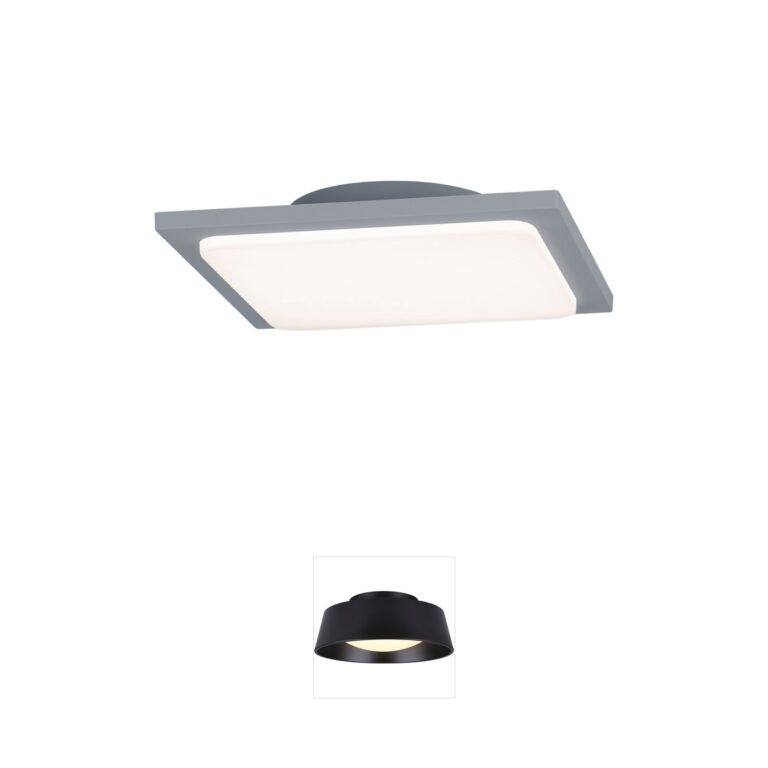 Arnsberg Trave Light Grey LED Outdoor Ceiling Light