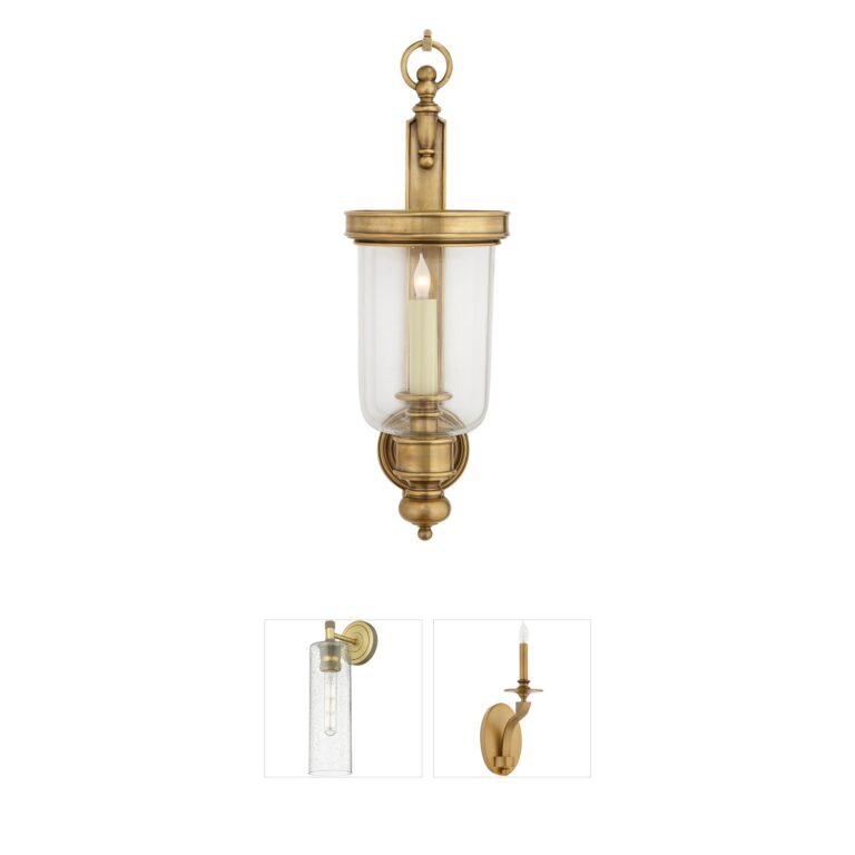 Visual Comfort Signature Collection Chapman & Myers Georgian Hurricane Wall Sconce