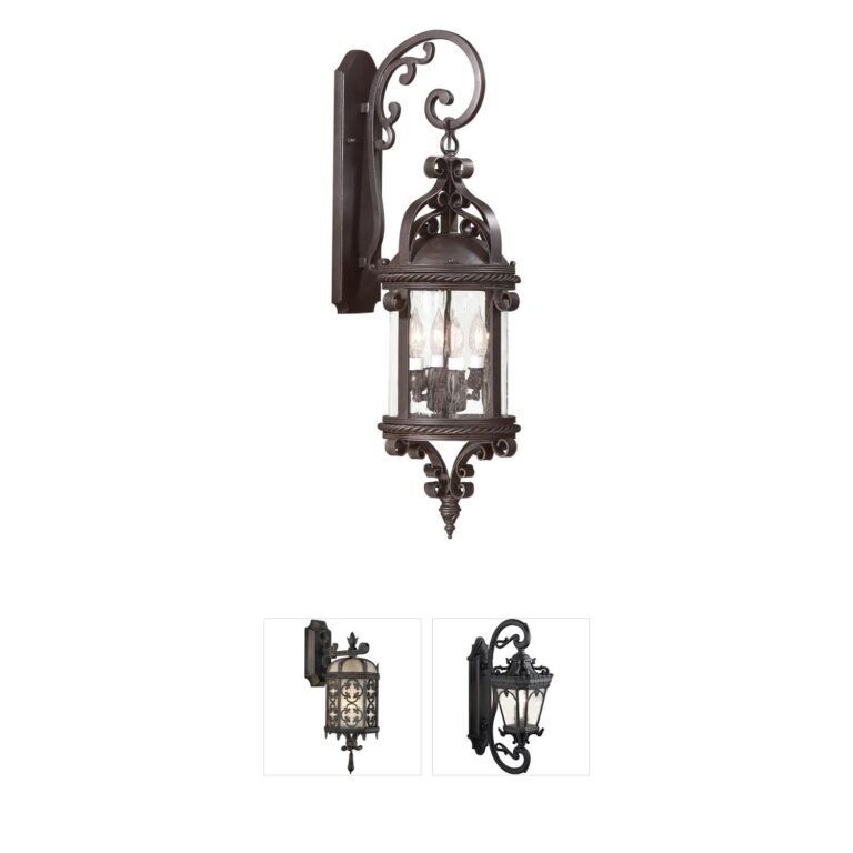 Troy Lighting Pamplona Hand Forged Iron 4-Light Outdoor Wall Sconce