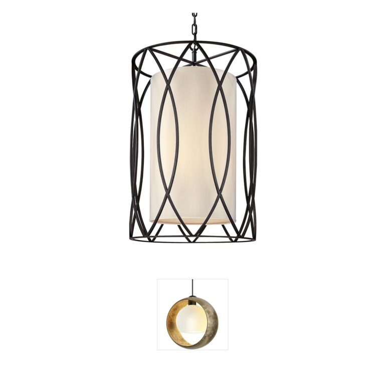 Troy Lighting Sausalito Hand-Worked Iron 8-Light Pendant
