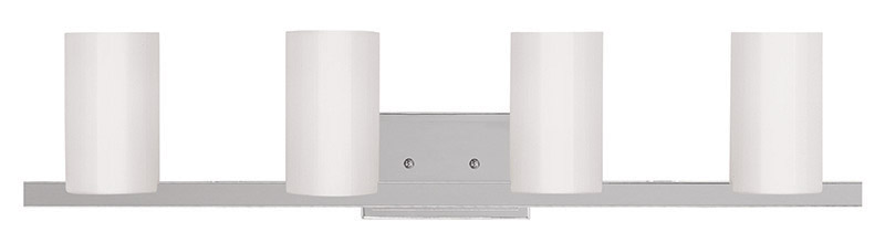 Livex Lighting Astoria 4-Light Vanity – Polished Chrome Elegance