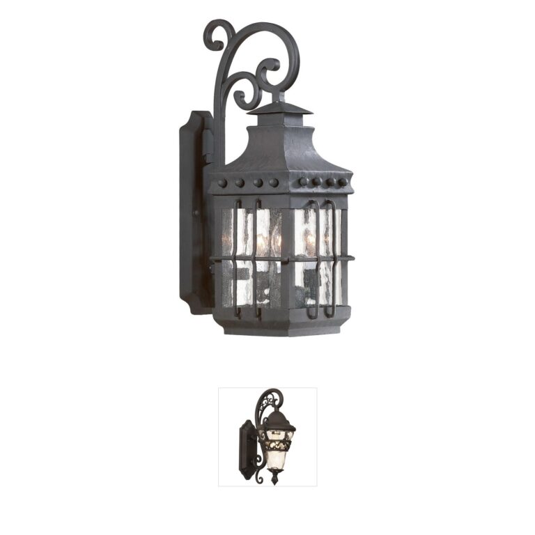 Troy Lighting Dover Hand Forged Iron 3-Light Wall Sconce