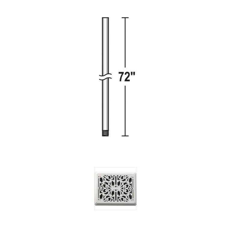 Minka-Aire Aire Steel Soft Brass 72-Inch Outdoor Down Rod