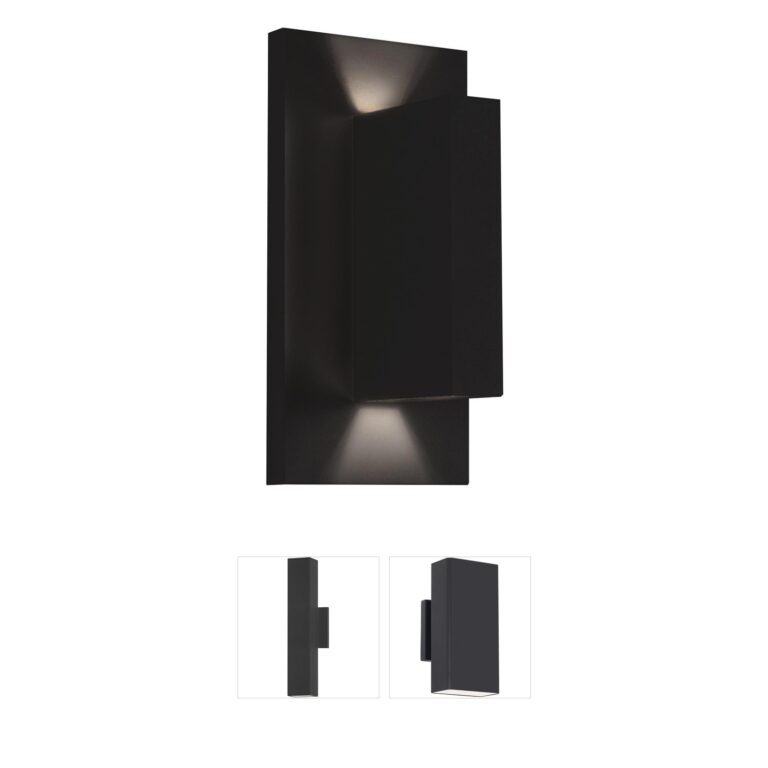Kuzco Lighting Vista Integrated LED Outdoor Wall Sconce in Black