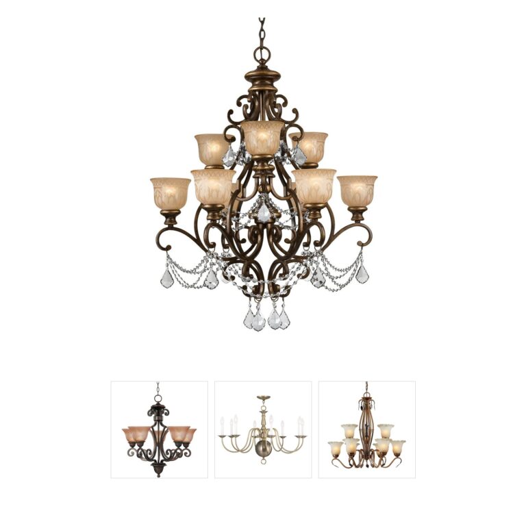 Crystorama Norwalk 9-Light Hand Cut Crystal Chandelier in Bronze Umber