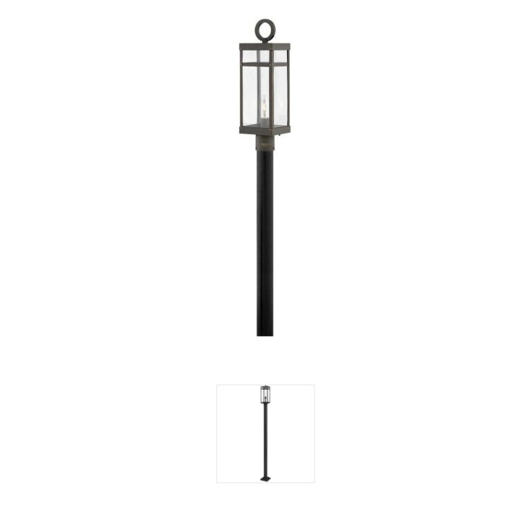 Hinkley Open Air Porter Aluminum Post Light - Oil Rubbed Bronze