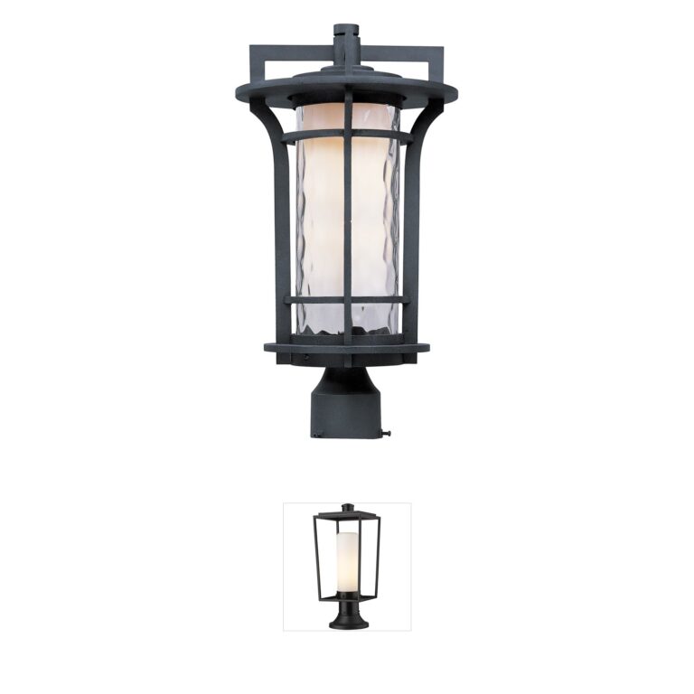 Maxim Lighting Oakville LED Black Oxide Post Lantern