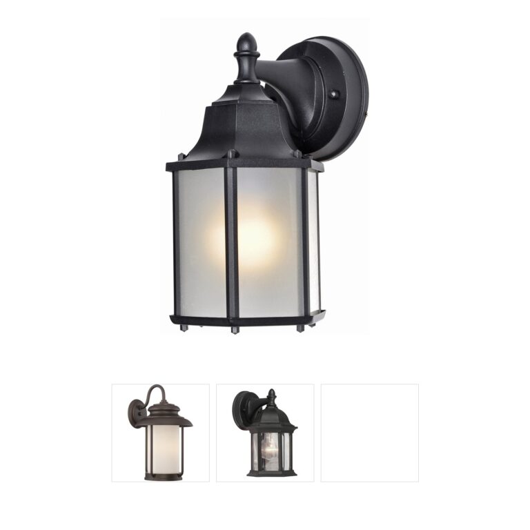 Maxim Lighting Builder Cast LED E26 Black Die Cast Aluminum Outdoor Wall Light