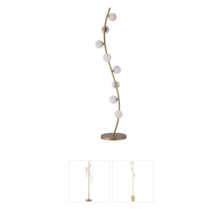 ET2 Rover Metallic Gold 8-Light LED Modern Floor Lamp