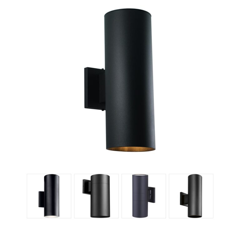 Vaxcel Chiasso Textured Black Aluminum Outdoor Wall Light