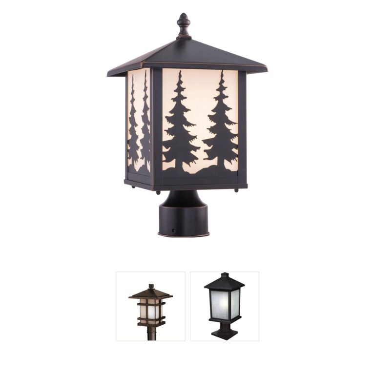 Vaxcel Yosemite Steel Outdoor Post Light