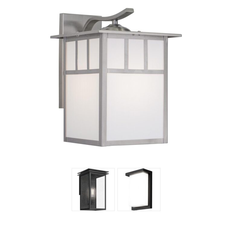 Vaxcel Mission Stainless Steel Outdoor Lantern