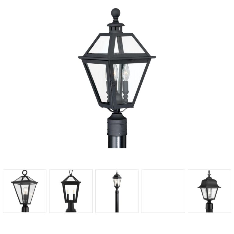Vaxcel Nottingham Steel Outdoor Post Light