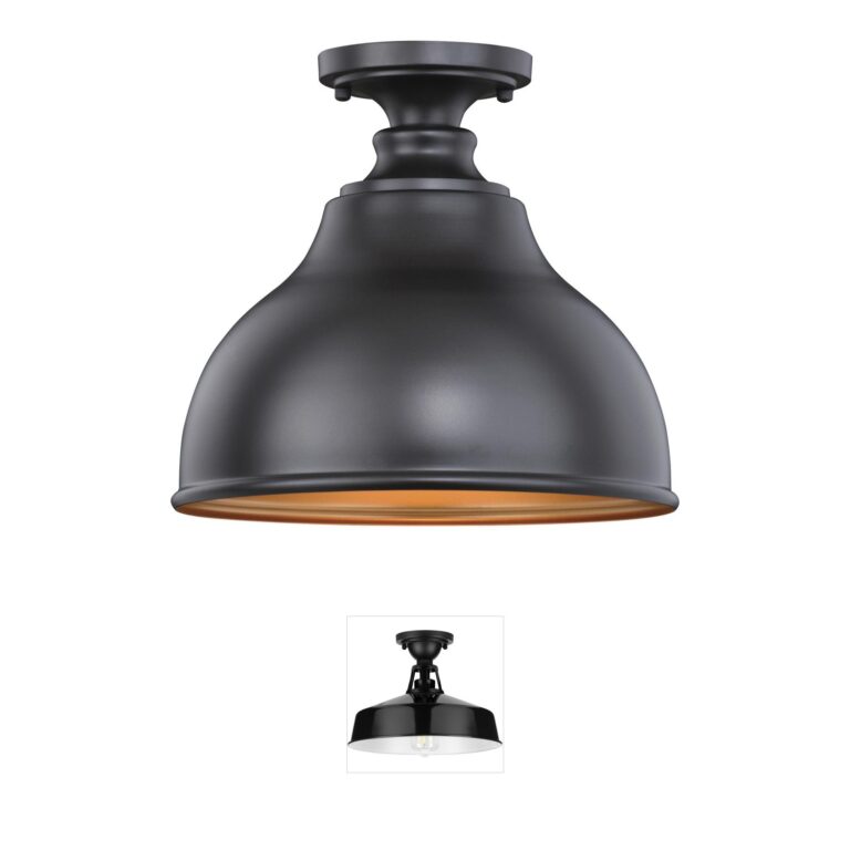 Vaxcel Delano Oil Burnished Bronze & Gold Outdoor Ceiling Light