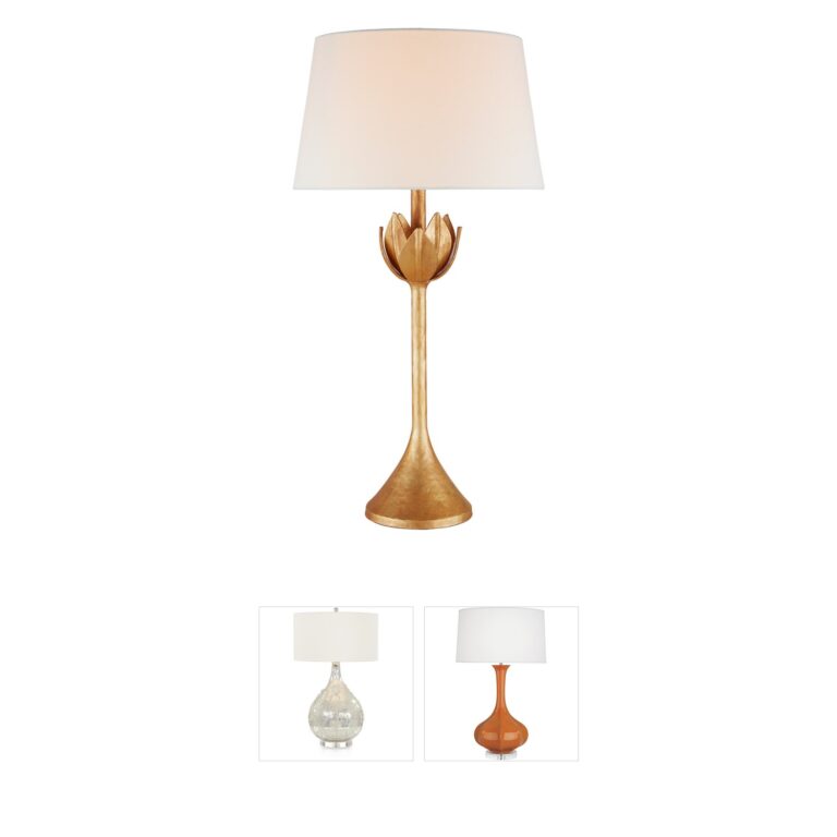 Visual Comfort Julie Neill Alberto Antique Gold Leaf Table Lamp