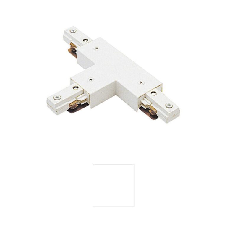 WAC Lighting J 2-Circuit Track White Aluminum T Connector