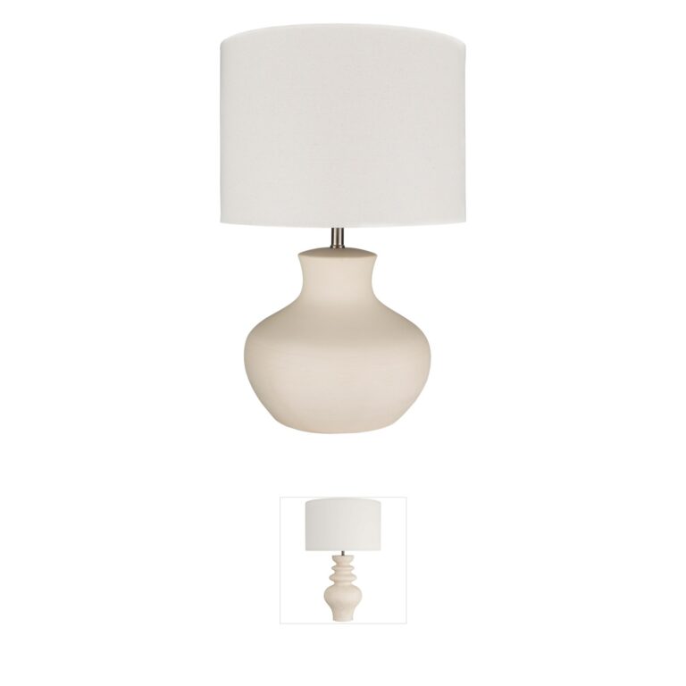 Surya Warren Ceramic Table Lamp - Off-White