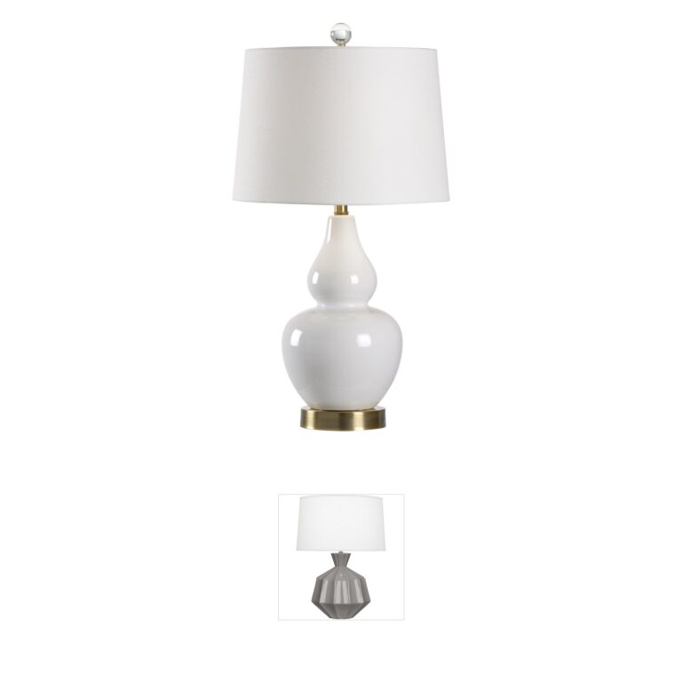 Wildwood MarketPlace Ceramic Table Lamp in White Glaze