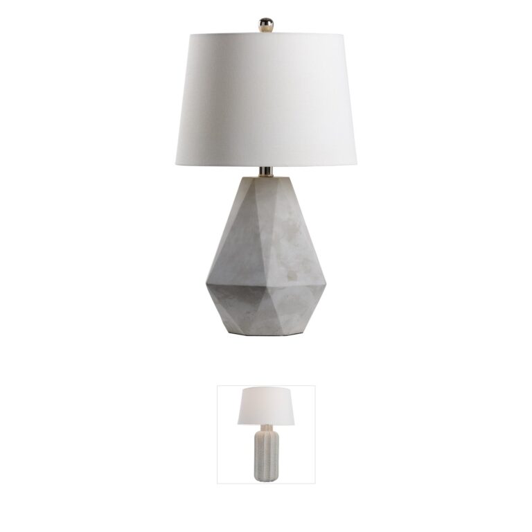 Wildwood MarketPlace Concrete Gray Composite Table Lamp