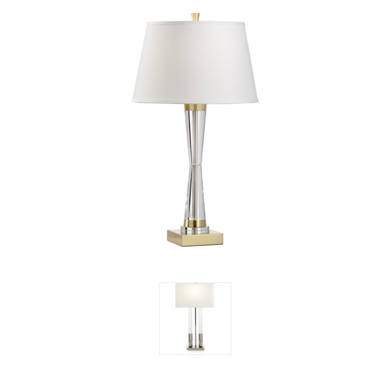Wildwood Wildwood Clear Crystal 3-Way Table Lamp