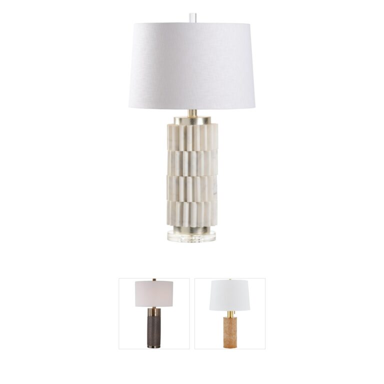 Wildwood Wildwood Natural White Stone Modern Table Lamp