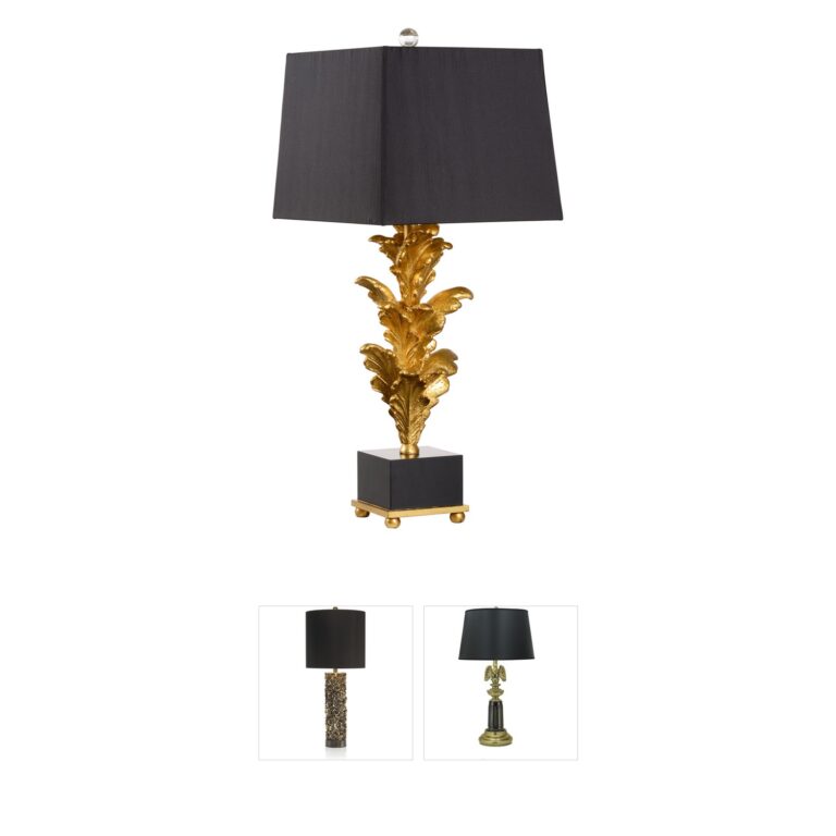 Wildwood Wildwood Antique Gold Leaf 38-Inch Table Lamp