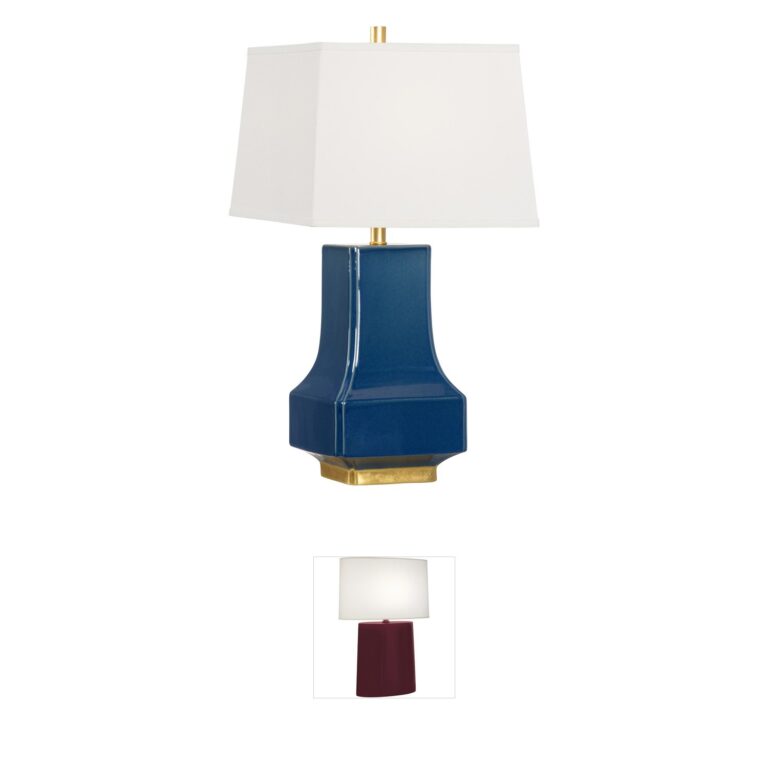 Wildwood Collection Cadet Blue Ceramic Table Lamp