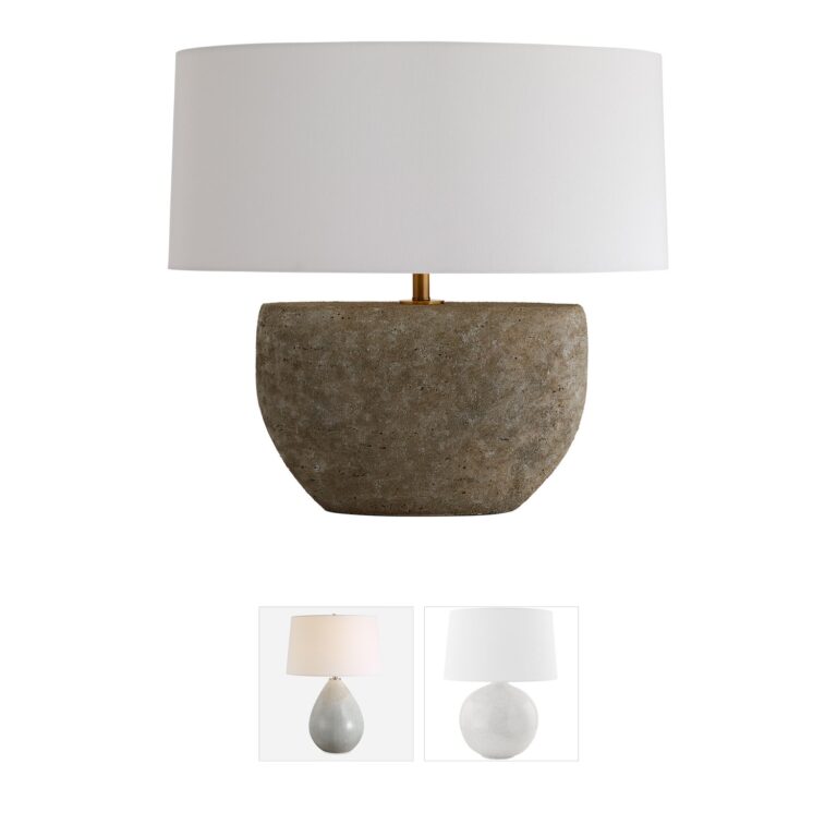 Arteriors Odessa Fossil Resin Table Lamp