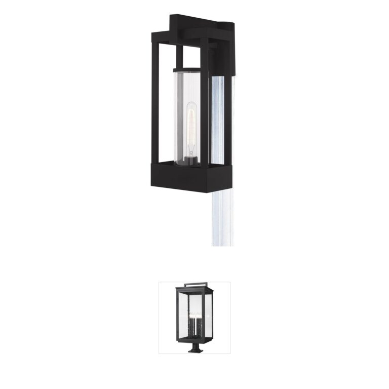 Livex Lighting Delancey Solid Brass Outdoor Post Light